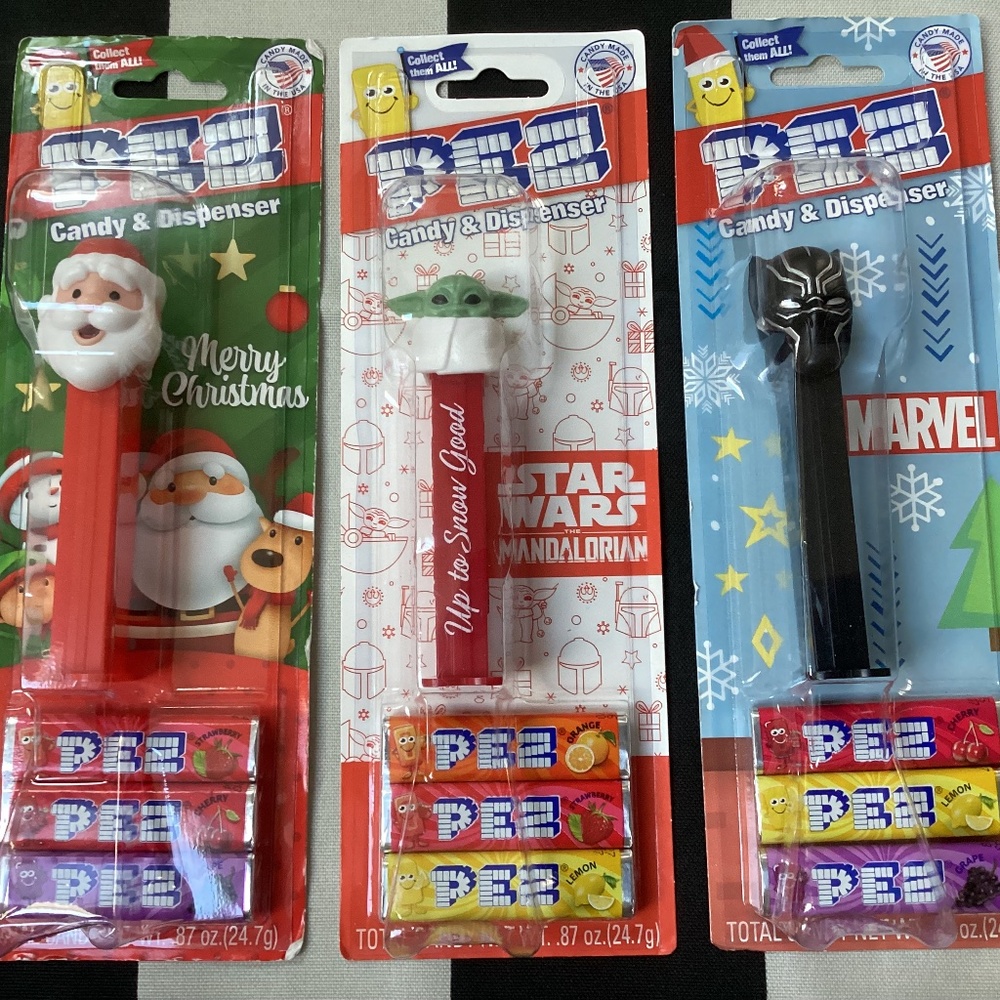 3 for $15 PEZ Candy & Dispenser for sale (Santa Claus, Star Wars, Marvel)